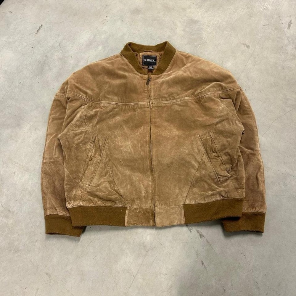 Vintage Brown Leather‎ Jacket